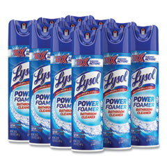RECKITT BENCKISER Power Foam Bathroom Cleaner, 24 oz Aerosol Spray, 12/Carton - OrdermeInc
