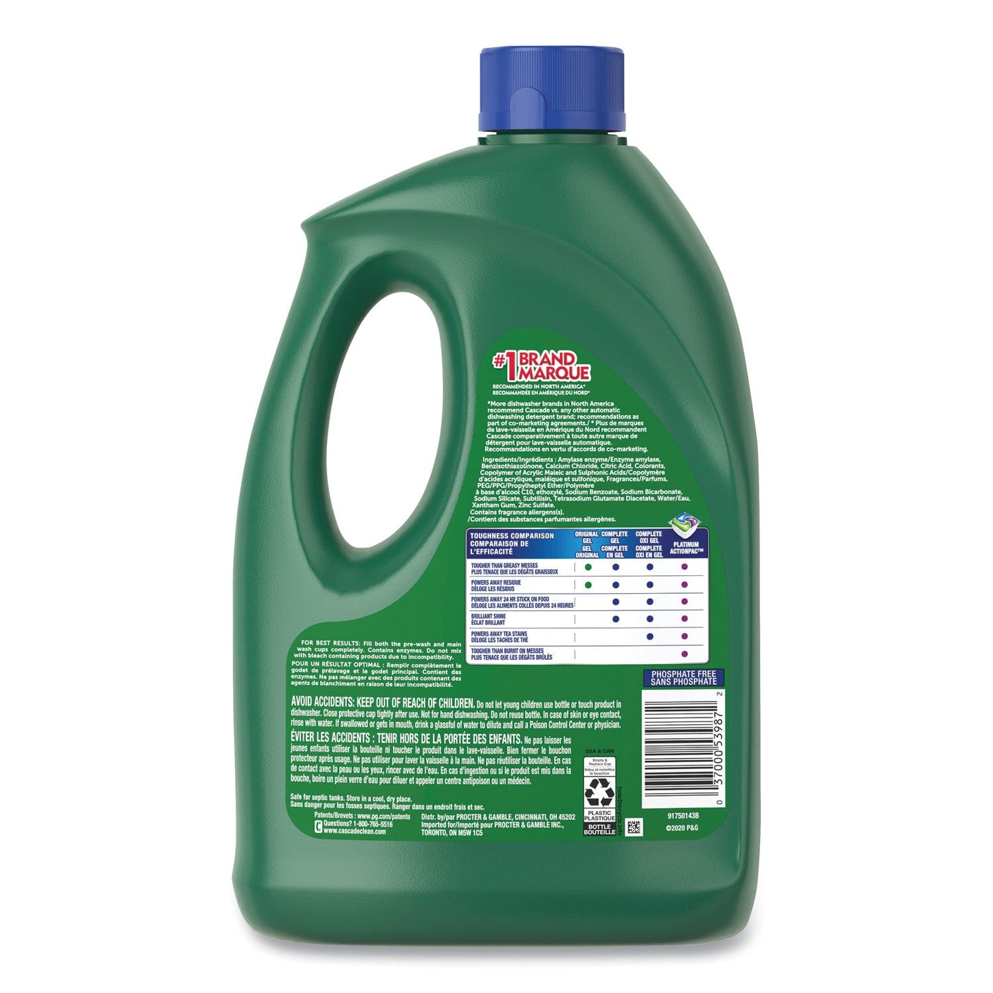 Complete Gel Dishwasher Detergent, Fresh, 120 oz Bottle, 4/Carton - OrderMe