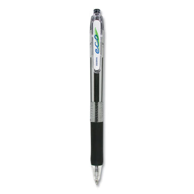 Zebra® ECO Jimnie Clip Ballpoint Pen, Retractable, Medium 1 mm, Blue Ink, Clear/Black Barrel, 12/Pack OrdermeInc OrdermeInc