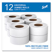 Scott® Essential 100% Recycled Fiber JRT Bathroom Tissue for Business, Septic Safe, 2-Ply, White, 3.55" x 1,000 ft, 12 Rolls/Carton - OrdermeInc