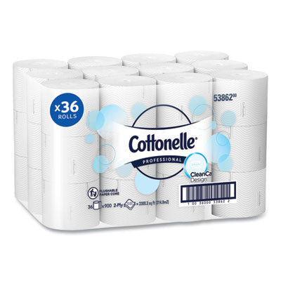 Cottonelle® Clean Care Bathroom Tissue, Septic Safe, 2-Ply, White, 900 Sheets/Roll, 36 Rolls/Carton - OrdermeInc