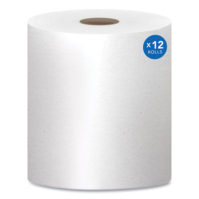 Scott® Essential High Capacity Hard Roll Towels for Business, Absorbency Pockets, 1-Ply, 8" x 1,000 ft, 1.5" Core, White,12 Rolls/CT - OrdermeInc