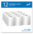 Scott® Essential High Capacity Hard Roll Towels for Business, Absorbency Pockets, 1-Ply, 8" x 1,000 ft, 1.5" Core, White,12 Rolls/CT - OrdermeInc