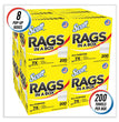 Scott® Rags in a Box, POP-UP Box, 12 x 9, White, 200/Box, 8 Boxes/Carton - OrdermeInc