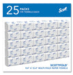 Scott® Pro Scottfold Towels, 1-Ply, 9.4 x 12.4, White, 175 Towels/Pack, 25 Packs/Carton - OrdermeInc