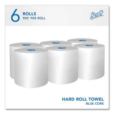 Scott® Pro Hard Roll Paper Towels with Absorbency Pockets, for Scott Pro Dispenser, Blue Core Only, 1-Ply, 7.5" x 900 ft, 6 Rolls/CT OrdermeInc OrdermeInc