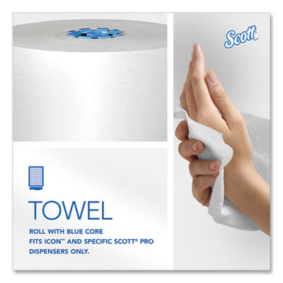 Scott® Pro Hard Roll Paper Towels with Absorbency Pockets, for Scott Pro Dispenser, Blue Core Only, 1-Ply, 7.5" x 900 ft, 6 Rolls/CT OrdermeInc OrdermeInc