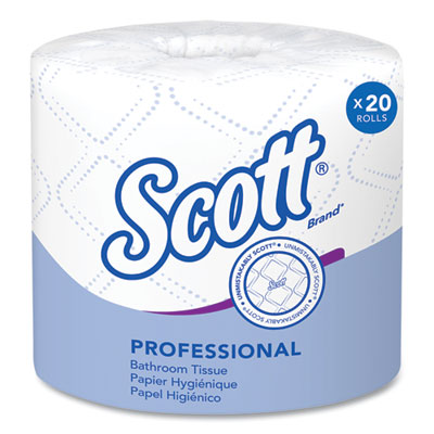 Scott® Essential Standard Roll Bathroom Tissue for Business, Septic Safe, Convenience Carton, 2-Ply, White, 550/Roll, 20 Rolls/CT - OrdermeInc