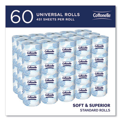 Cottonelle® 2-Ply Bathroom Tissue for Business, Septic Safe, White, 451 Sheets/Roll, 60 Rolls/Carton - OrdermeInc