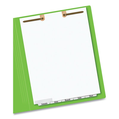 Write and Erase Tab Dividers for Classification Folders, Narrow Bottom Tab, 5-Tab, 11 x 8.5, 1 Set OrdermeInc OrdermeInc