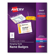 AVERY PRODUCTS CORPORATION Necklace-Style Badge Holder w/Laser/Inkjet Insert, Top Load, 4 x 3, WE, 100/Box