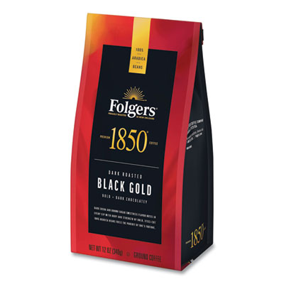 J.M. SMUCKER CO. Coffee, Black Gold, Dark Roast, Ground, 12 oz Bag - OrdermeInc