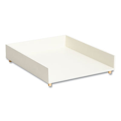 Juliet Paper Tray, 1 Section, Holds 11" x 8.5" Files, 10 x 12.25 x 2.5, White OrdermeInc OrdermeInc