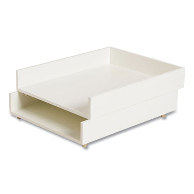 Juliet Paper Tray, 1 Section, Holds 11" x 8.5" Files, 10 x 12.25 x 2.5, White OrdermeInc OrdermeInc