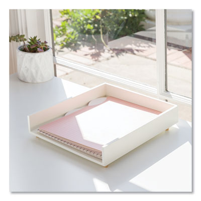 Juliet Paper Tray, 1 Section, Holds 11" x 8.5" Files, 10 x 12.25 x 2.5, White OrdermeInc OrdermeInc