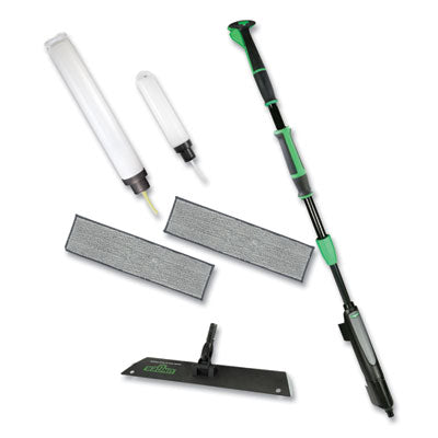Excella Floor Cleaning Kit, 20" Gray Microfiber Head, 48" to 65" Black/Green Handle OrdermeInc OrdermeInc