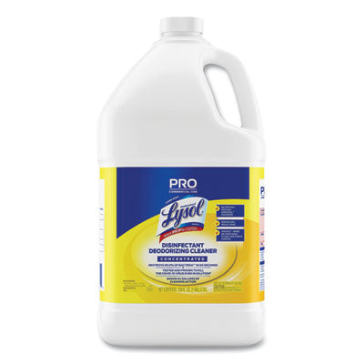 Disinfectant Deodorizing Cleaner Concentrate, Lemon Scent, 128 oz Bottle OrdermeInc OrdermeInc