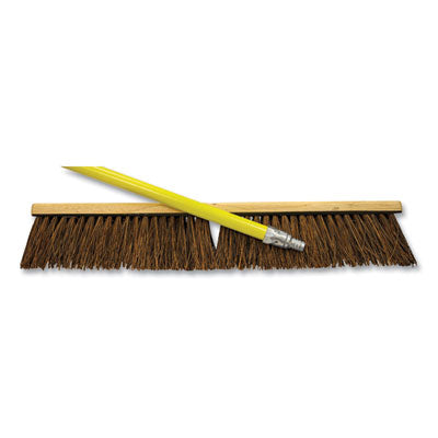 Palmyra Push Broom Kit, 24 x 64, Metal Handle, Yellow/Brown OrdermeInc OrdermeInc