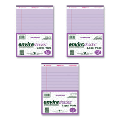 Enviroshades Legal Notepads, 50 Orchid 8.5 x 11.75 Sheets, 72 Notepads/Carton, Ships in 4-6 Business Days OrdermeInc OrdermeInc
