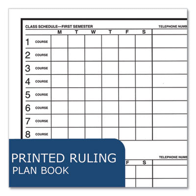 Student Plan Book, Undated, Light Blue Cover, (45) 11 x 8.5 Sheets, 24/Carton, Ships in 4-6 Business Days - OrdermeInc