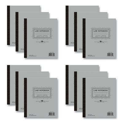 Lab and Science Carbonless Notebook, Quad Rule (4 sq/in), Gray Cover, (100) 11x9.25 Sheets, 12/CT, Ships in 4-6 Business Days OrdermeInc OrdermeInc