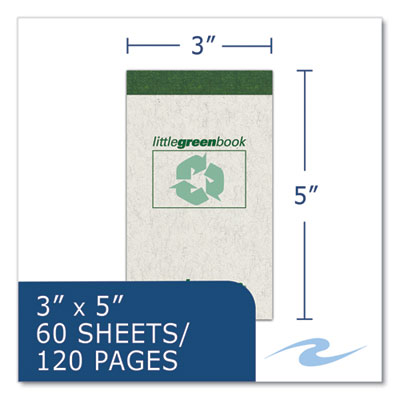 Little Green Memo Book, Narrow Rule, Gray Cover, (60) 3 x 5 Sheets, 48/Carton, Ships in 4-6 Business Days OrdermeInc OrdermeInc