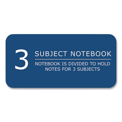 Subject Wirebound Notebook, 3-Subject, Medium/College Rule, Asst Cover, (120) 11 x 9 Sheets, 24/Carton, Ships in 4-6 Bus Days - OrdermeInc