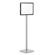 Info Basic Floor Stand, 55.31" Tall, Black Stand, 11 x 17 Face OrdermeInc OrdermeInc