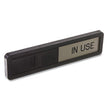 Vacant/In Use Sign, In-Use; Vacant, 2.5 x 10.5, Black/Silver OrdermeInc OrdermeInc