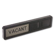 Vacant/In Use Sign, In-Use; Vacant, 2.5 x 10.5, Black/Silver OrdermeInc OrdermeInc