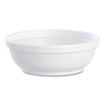 DART Insulated Foam Bowls, 6 oz, White, 50/Pack, 20 Packs/Carton - OrdermeInc