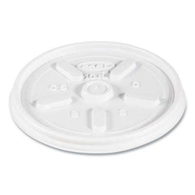 Vented Plastic Hot Cup Lids, 10 oz Cups, White, 1,000/Carton OrdermeInc OrdermeInc