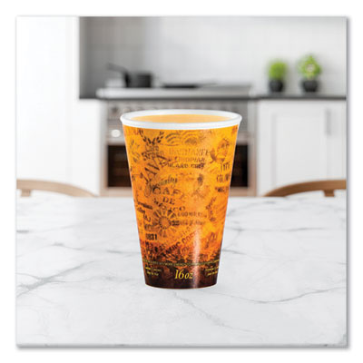 Fusion Escape Foam Hot/Cold Cups, 16 oz, Brown/Black, 1,000/Carton OrdermeInc OrdermeInc