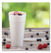 Foam Drink Cups, Hot/Cold, 24 oz, White, 25/Bag, 20 Bags/Carton OrdermeInc OrdermeInc