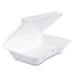 DART Foam Hinged Lid Containers, 6.4 x 9.3 x 2.6, White, 200/Carton - OrdermeInc