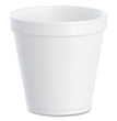 DART Foam Containers, Squat, 16 oz, White, 25/Bag, 20 Bags/Carton - OrdermeInc