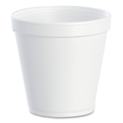 DART Foam Containers, Squat, 16 oz, White, 25/Bag, 20 Bags/Carton - OrdermeInc