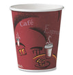 Paper Hot Drink Cups in Bistro Design, 10 oz, Maroon, 50/Pack OrdermeInc OrdermeInc