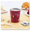 Paper Hot Drink Cups in Bistro Design, 10 oz, Maroon, 50/Pack OrdermeInc OrdermeInc