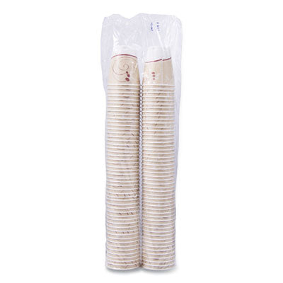 Trophy Plus Dual Temperature Insulated Cups in Symphony Design, 8 oz, Beige, 100/Pack OrdermeInc OrdermeInc