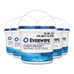 Everwipe™ Chem-Ready Wiping System Bucket, 7.13 x 7.13 x 7, White, 5/Carton OrdermeInc OrdermeInc