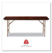 Wood Folding Table, Rectangular, 71.88w x 17.75d x 29.13h, Mahogany OrdermeInc OrdermeInc