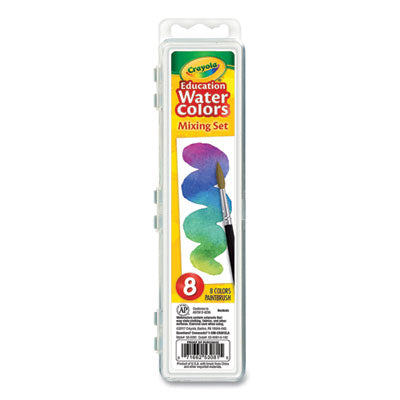 Crayola® Watercolor Mixing Set, 7 Assorted Colors, Palette Tray - OrdermeInc
