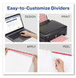 Print and Apply Index Maker Clear Label Dividers, Extra Wide Tabs, 8-Tab, 11.25 x 9.25, White, 5 Sets OrdermeInc OrdermeInc