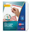 Print and Apply Index Maker Clear Label Dividers, Extra Wide Tabs, 8-Tab, 11.25 x 9.25, White, 5 Sets OrdermeInc OrdermeInc