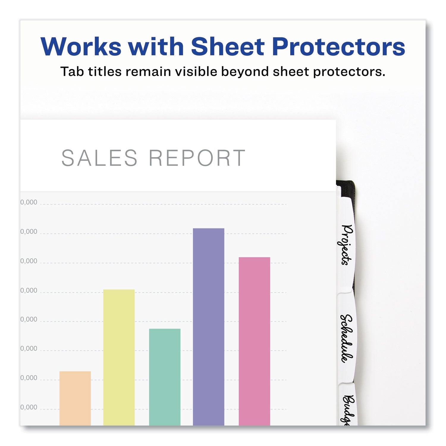 Write and Erase Durable Plastic Dividers with Straight Pocket, 5-Tab, 11.13 x 9.25, White, 1 Set OrdermeInc OrdermeInc