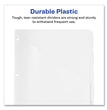 Write and Erase Durable Plastic Dividers with Straight Pocket, 5-Tab, 11.13 x 9.25, White, 1 Set OrdermeInc OrdermeInc