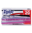 Ziploc® Double Zipper Storage Bags, 2 gal, 1.75 mil, 15" x 13", Clear, 100/Carton OrdermeInc OrdermeInc