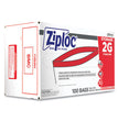 Ziploc® Double Zipper Storage Bags, 2 gal, 1.75 mil, 15" x 13", Clear, 100/Carton OrdermeInc OrdermeInc