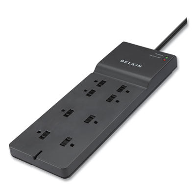 Home/Office Surge Protector, 8 AC Outlets, 8 ft Cord, 2,500 J, Black OrdermeInc OrdermeInc